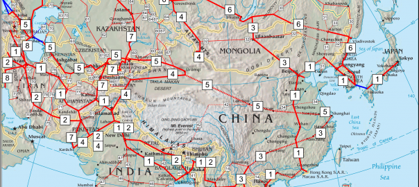 Map of Asian Highway Network